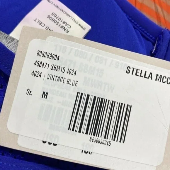 NWT Stella McCartney Neoprene & Mesh Bandeau Bikini Top - Picture 6 of 7